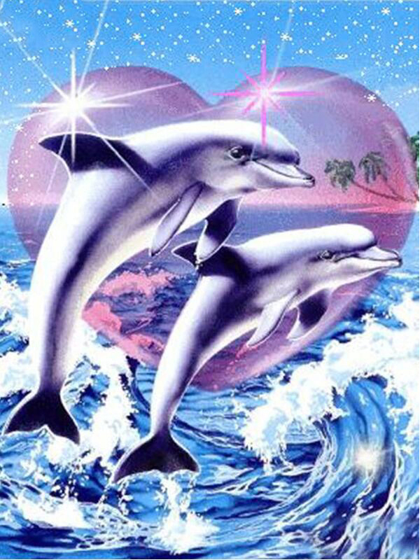 Embroidery Stitch - لوحة فسيفساء حيوانات بدون إطار، رسم