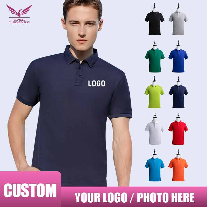 Embroidery Men Shirt - شخصية التخصيص بولو قميص مخصص التطريز