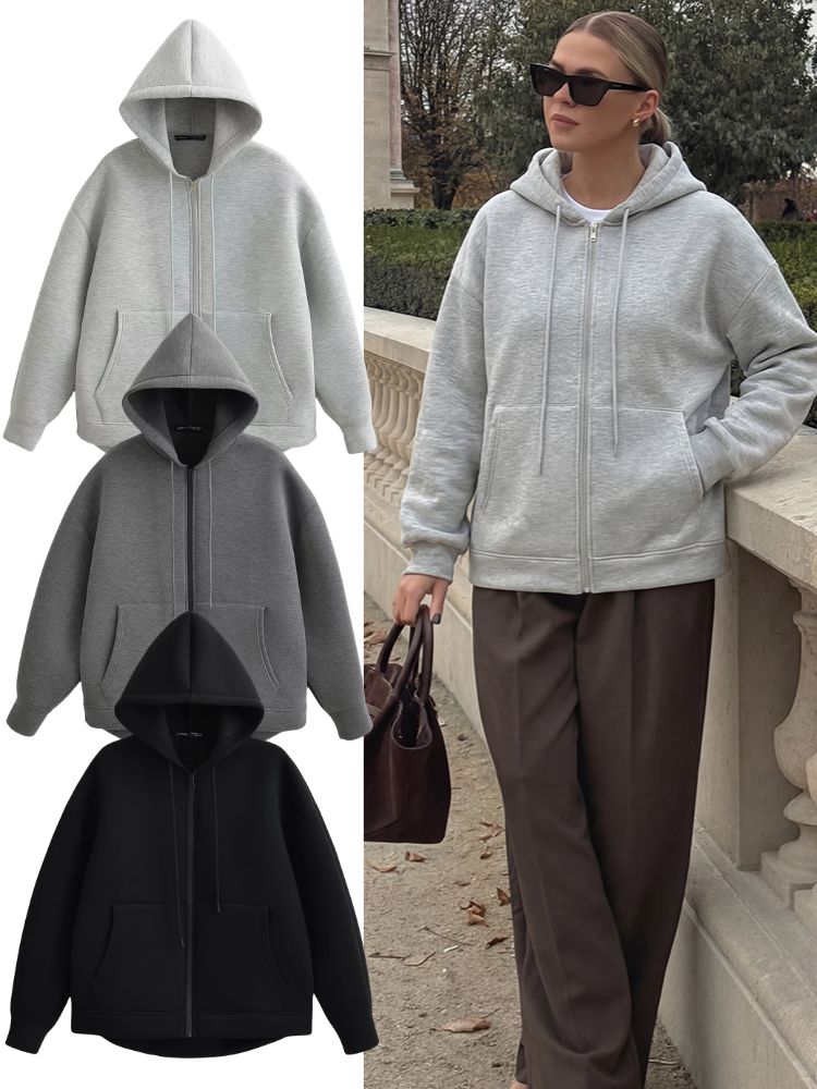 HH 2026 سترة نسائية كاجوال بسح - مراجعة Embroidery Zip Up Hoodie وسعره