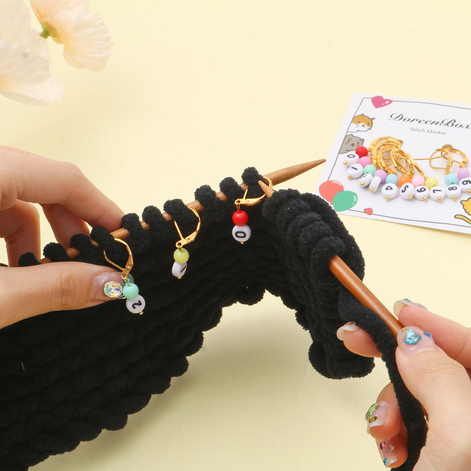 1 مجموعة (10 قطعة/المجموعة) ال - مراجعة Stitch Marker Ring وسعره