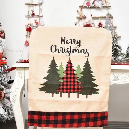 4/6/8 قطعة غطاء كرسي عيد الميل - مراجعة Embroidery Xmas Tree وسعره