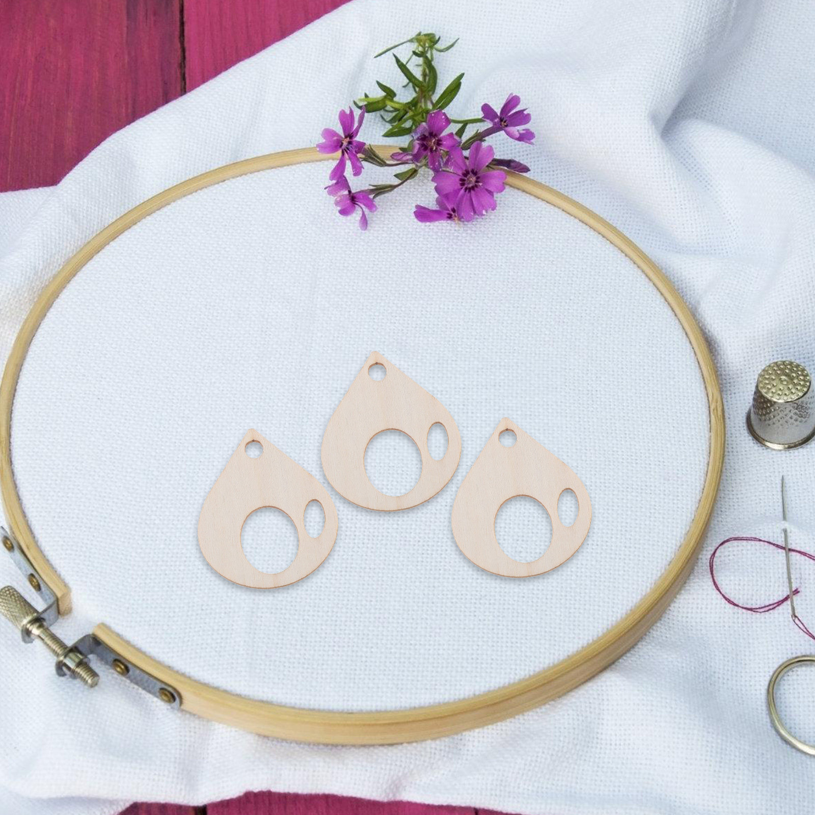 50 قطعة منظم خيوط التطريز الخش - مراجعة Embroidery Cross Stitch Patterns وسعره