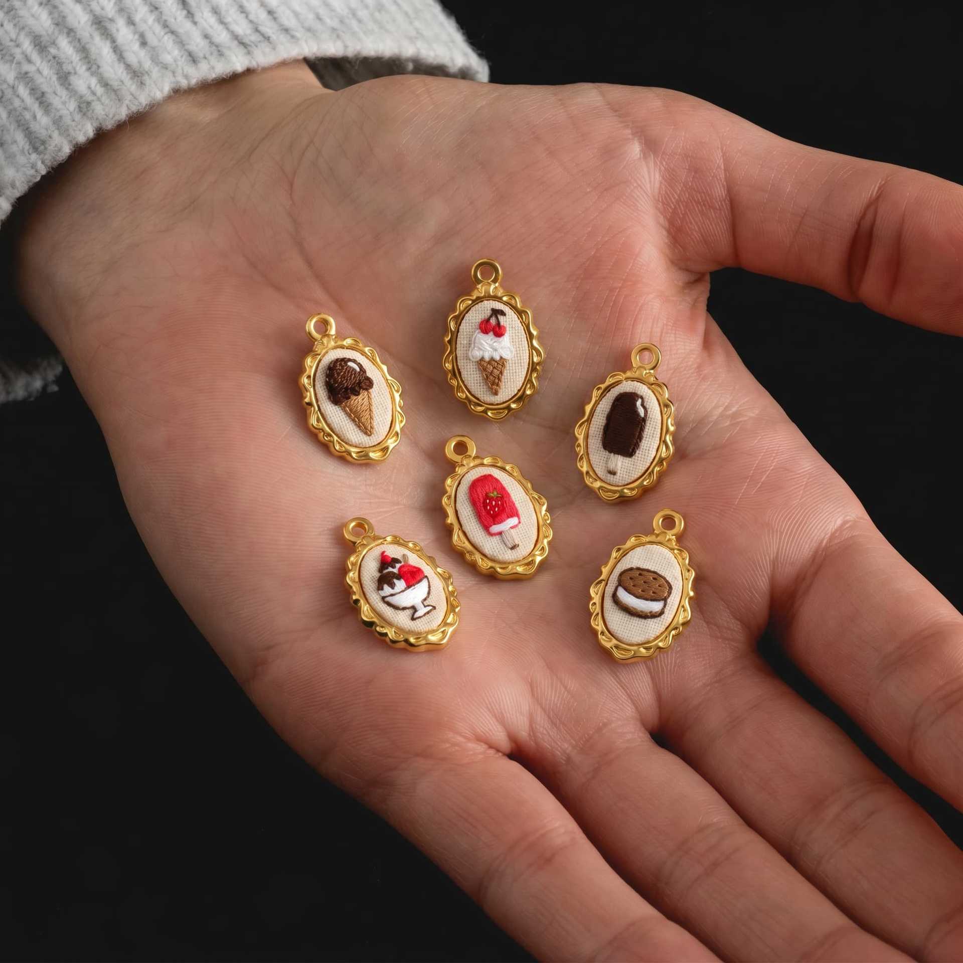 5 قطع من الإكسسوارات المعدنية  - مراجعة Embroidery Cream وسعره