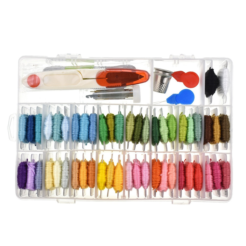 مجموعة تطريز متنوعة للمبتدئين  - مراجعة Embroidery Stitch وسعره