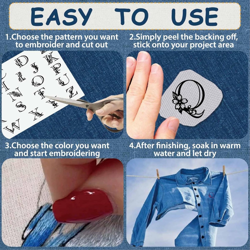 مثبتات التطريز القابلة للذوبان - مراجعة Embroidery Stitch وسعره