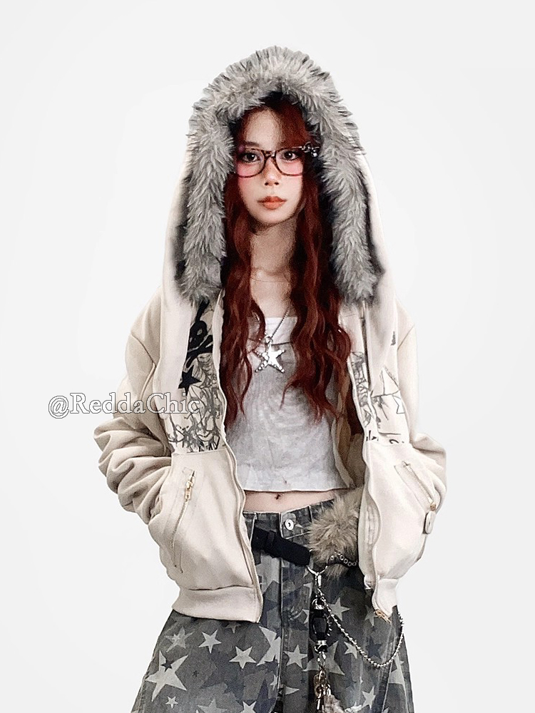 REDDACHiC الجمالية زمم الجرافي - مراجعة Embroidery Zip Up Hoodie وسعره