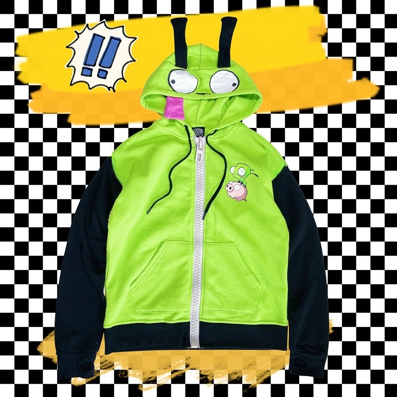 أنيمي الغازي تأثيري حلي معطف ا - مراجعة Embroidery Zip Up Hoodie وسعره