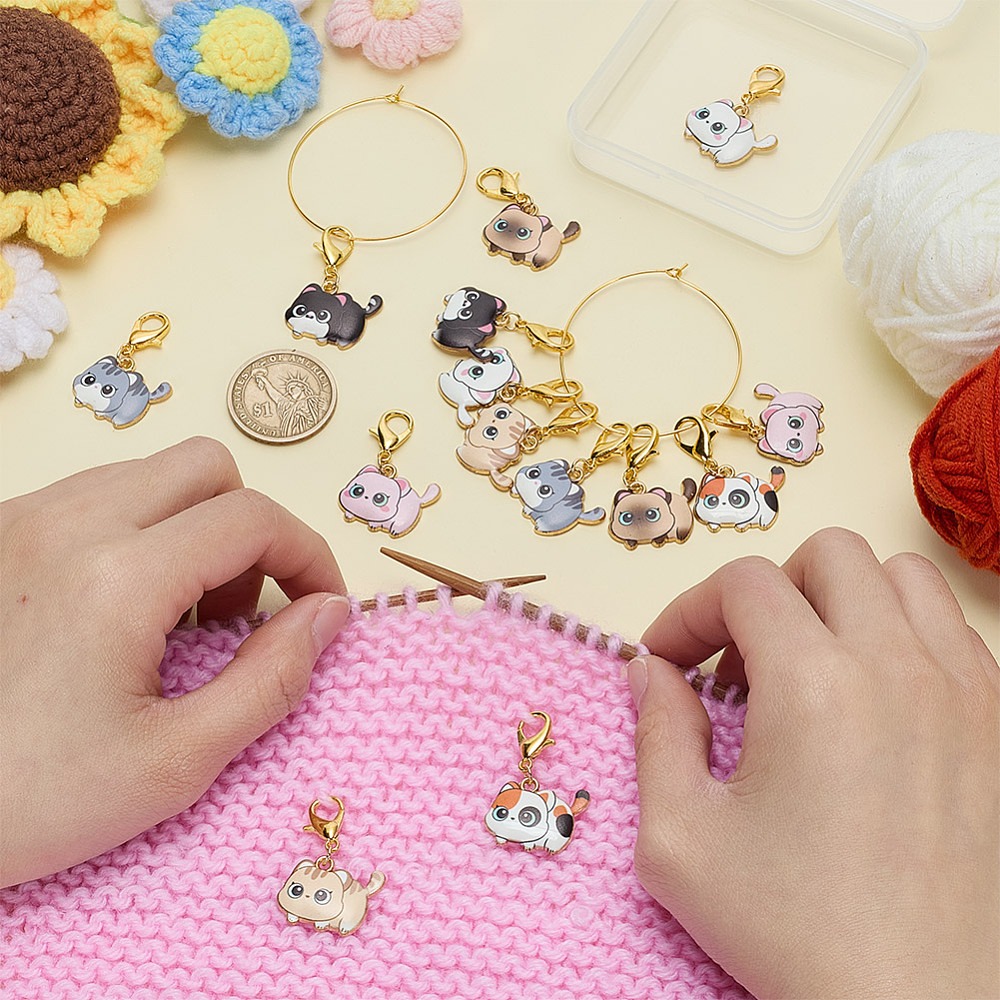 14 قطعة، 7 أنماط، علامات تثبيت - مراجعة Embroidery Cat وسعره