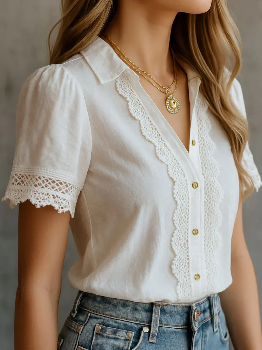 قمصان نسائية أنيقة بلون واحد م - مراجعة Embroidery Online وسعره