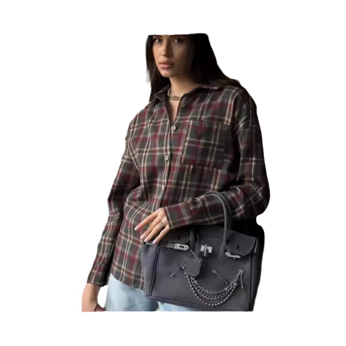 بلوزة نسائية فضفاضة منقوشة على - مراجعة Embroidery Online وسعره