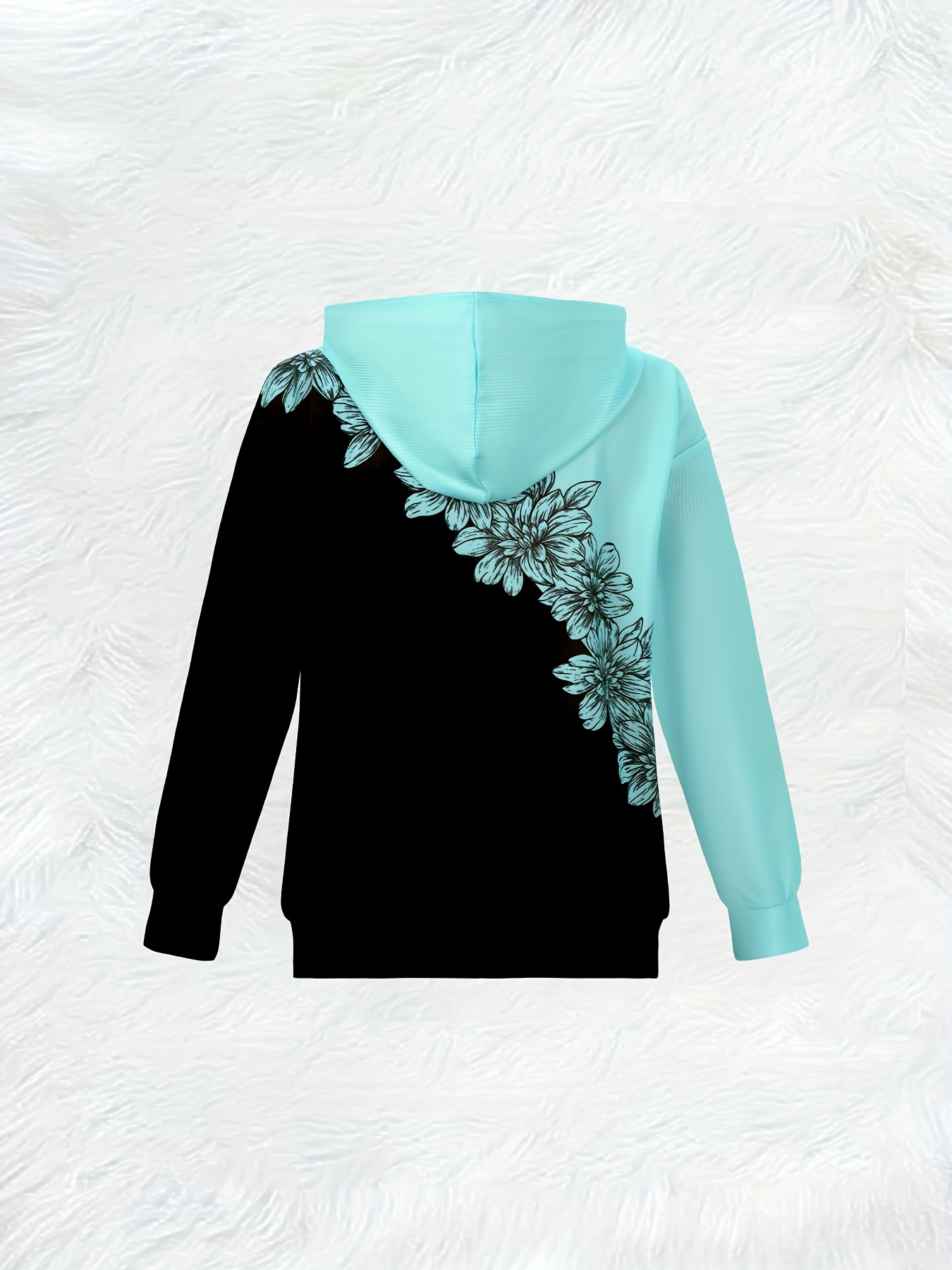 جاكيت نسائي بتصميم مطبوع وسحاب - مراجعة Embroidery Zip Up Hoodie وسعره