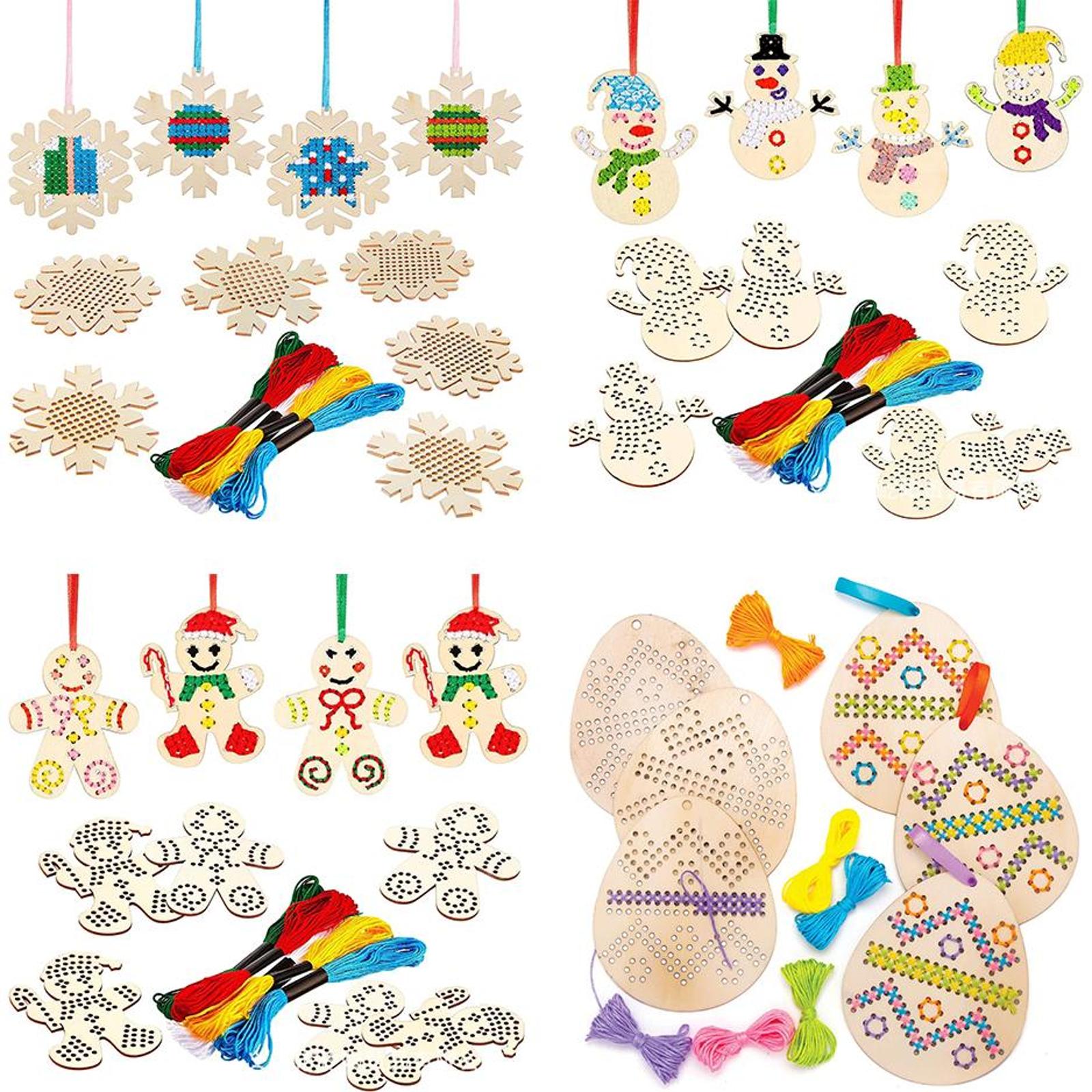 قلادة مطرزة على شكل بيض عيد ال - مراجعة Embroidery Xmas Tree وسعره