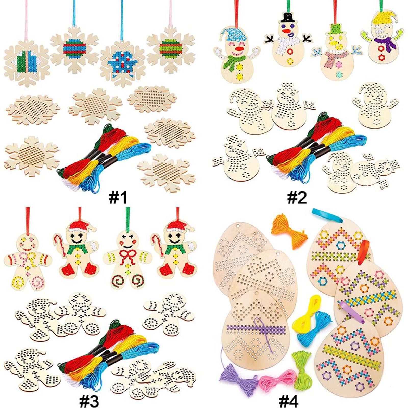 قلادة مطرزة على شكل بيض عيد ال - مراجعة Embroidery Xmas Tree وسعره