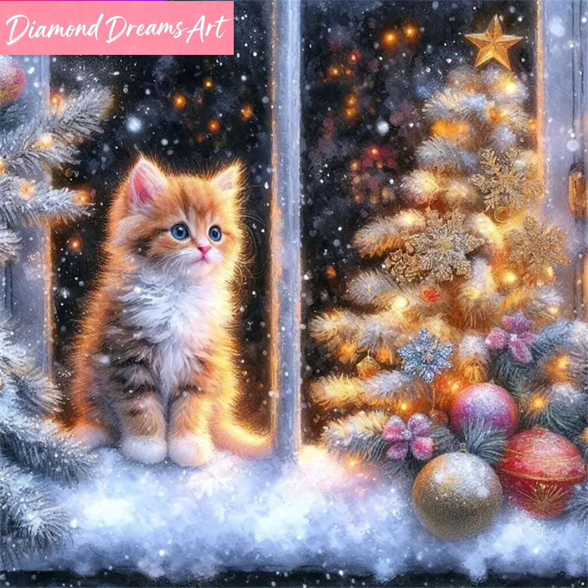 لوحة ماسية بتصميم قطة وحيوانات - مراجعة Embroidery Cat وسعره