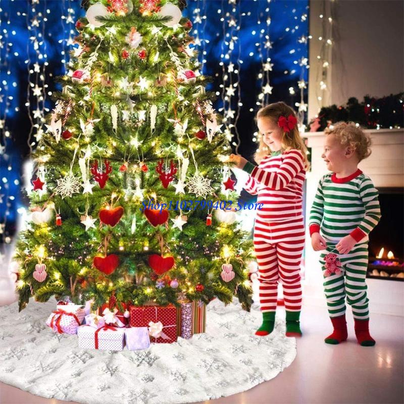 547F أبيض أفخم شجرة تنورة تنور - مراجعة Embroidery Xmas Tree وسعره
