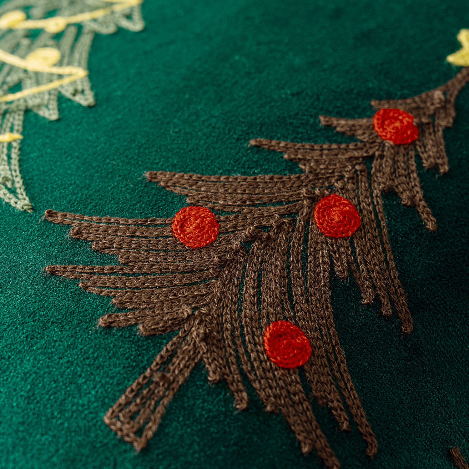1 قطعة غطاء الوسادة التطريز عي - مراجعة Embroidery Xmas Tree وسعره