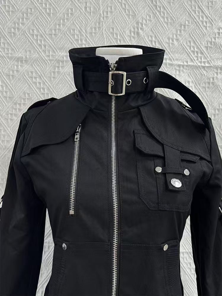 سترة نسائية سوداء ضيقة بسحاب م - مراجعة Embroidery Zip Up Hoodie وسعره