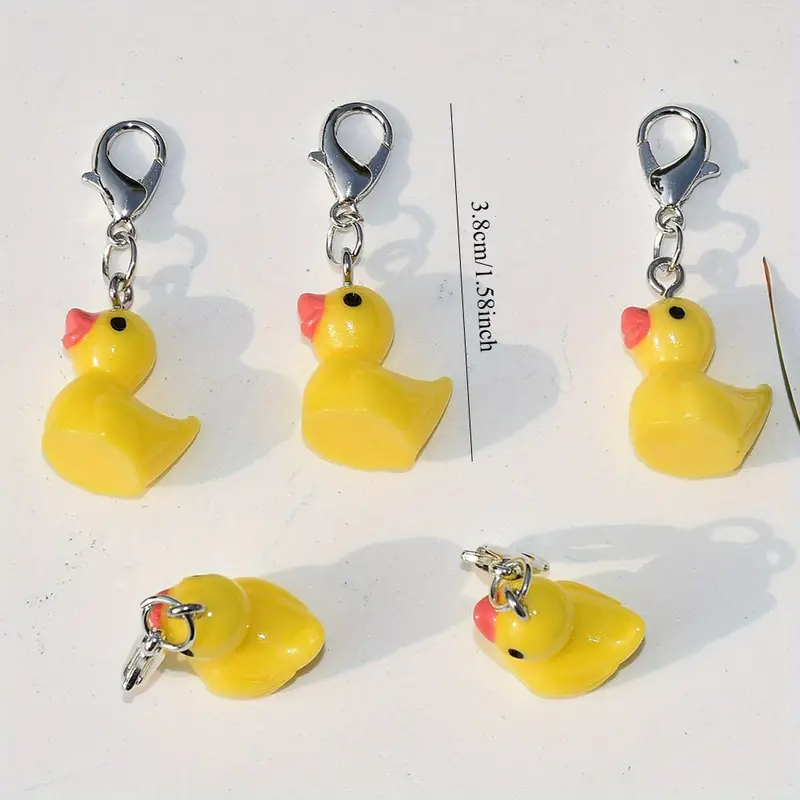 5 قطعة مشبك قفل الراتنج بطة قل - مراجعة Stitch Marker Ring وسعره