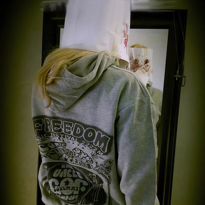 مضغوط هوديي صرخة الخوف سيمون م - مراجعة Embroidery Zip Up Hoodie وسعره