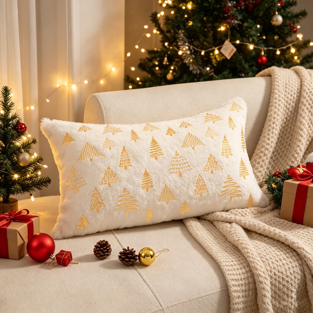 غطاء وسادة شجرة عيد الميلاد بت - مراجعة Embroidery Xmas Tree وسعره