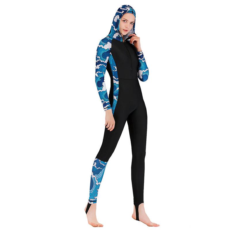 بدلة سباحة غوص كاملة للجسم بغط - مراجعة Embroidery Zip Up Hoodie وسعره