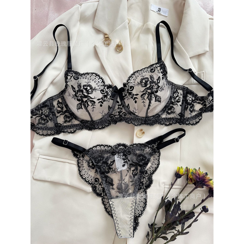 حار بيع جنسي الملابس الداخلية  - مراجعة Embroidery Set وسعره