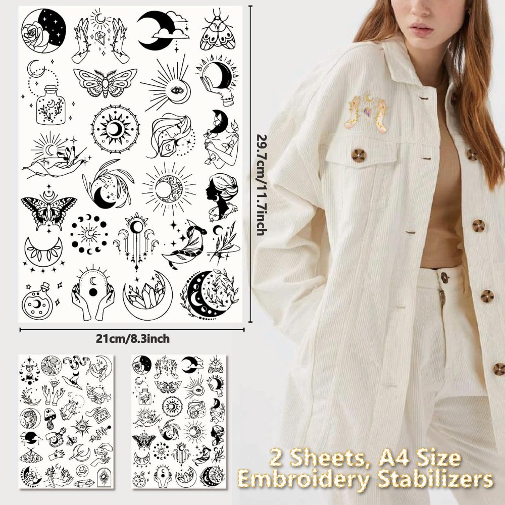 51 قطعة بوهو القمر الشمس للذوب - مراجعة Embroidery Stitch وسعره